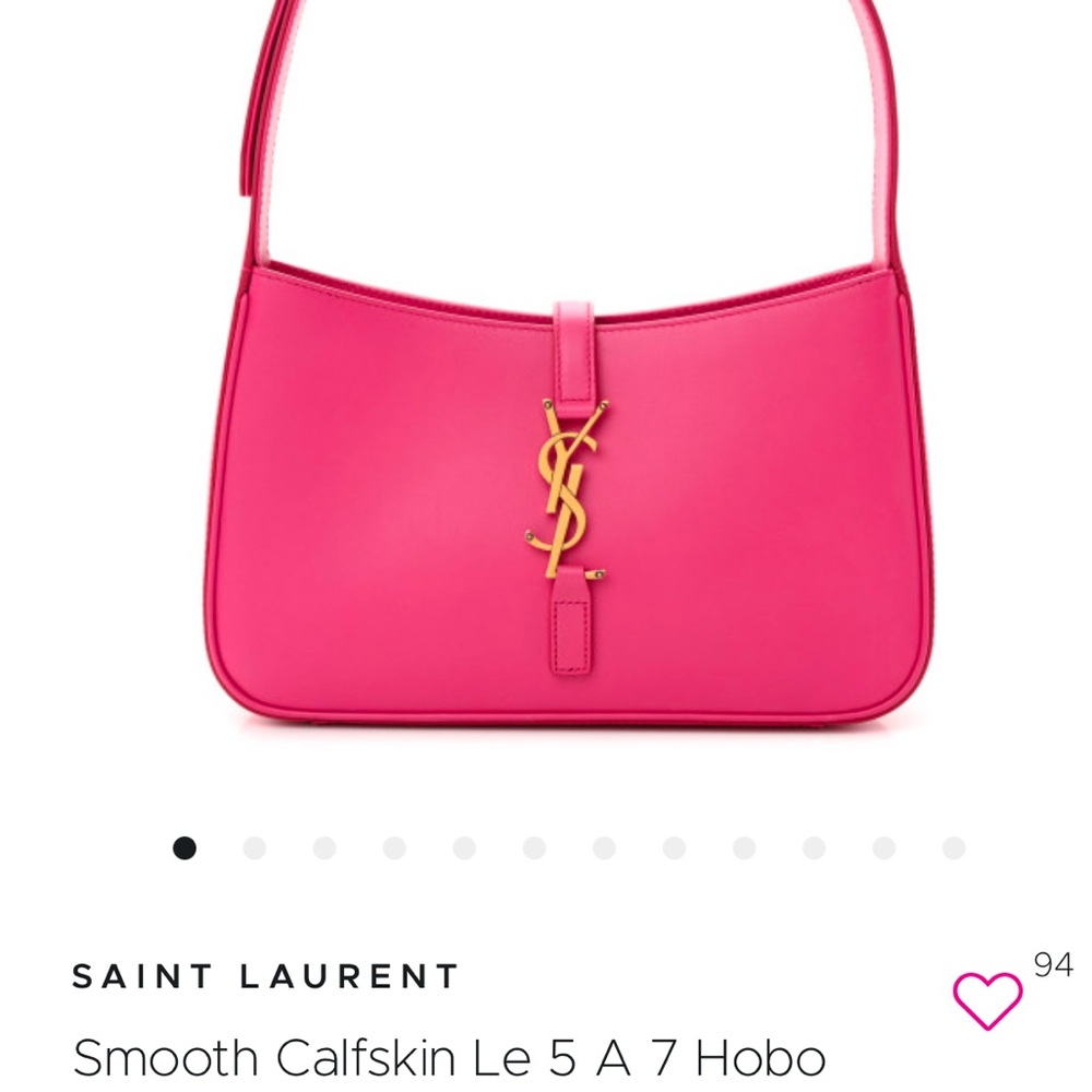 Gently used Saint Laurent bubblegum pink purse valued ON Sale at $1500-2000k!